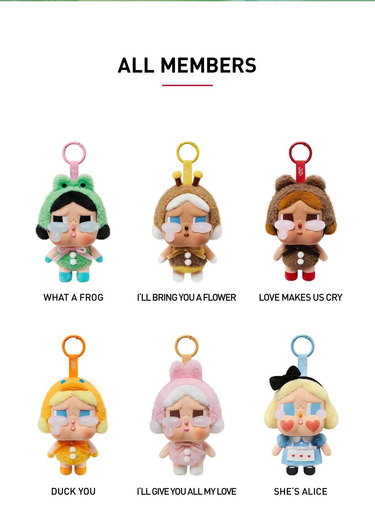 CRYBABY Crying Again Series - Vinyl Face Plush Blind Box