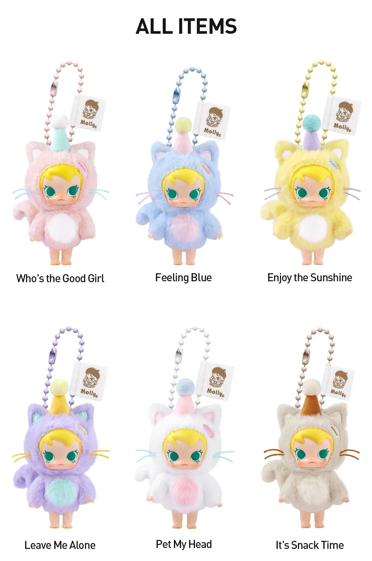 Baby Molly Pocket Friends Series - Vinyl Plush Pendant Blind Box