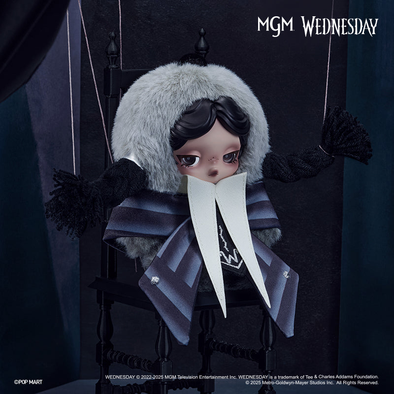 SKULLPANDA × Wednesday Plush - (Nevermore Academy Uniform Version）