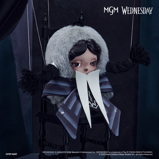 SKULLPANDA × Wednesday Plush - (Nevermore Academy Uniform Version）